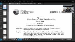 Water and Sewer Committee 7.8.2025