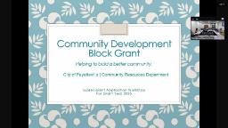 Community Development and Assistance Programs Advisory Board 7.23.2025